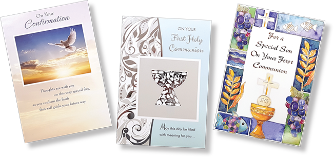 confirmation communion wholesale greeting cards