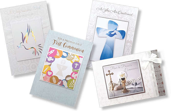 confirmation communion wholesale greeting cards