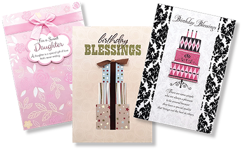 thoughts and prayers gold wholesale greeting cards